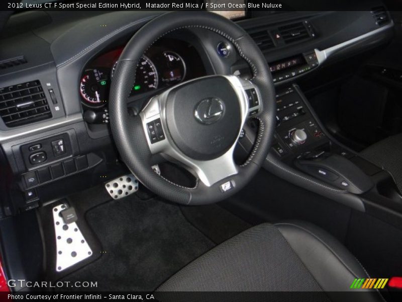 Matador Red Mica / F Sport Ocean Blue Nuluxe 2012 Lexus CT F Sport Special Edition Hybrid