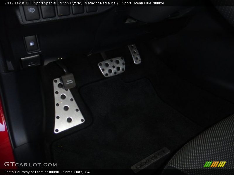 Matador Red Mica / F Sport Ocean Blue Nuluxe 2012 Lexus CT F Sport Special Edition Hybrid