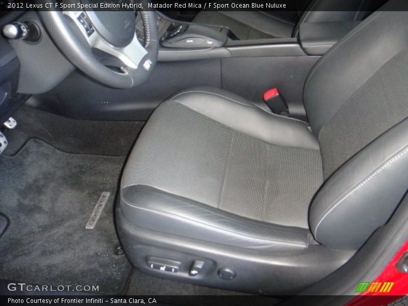 Matador Red Mica / F Sport Ocean Blue Nuluxe 2012 Lexus CT F Sport Special Edition Hybrid
