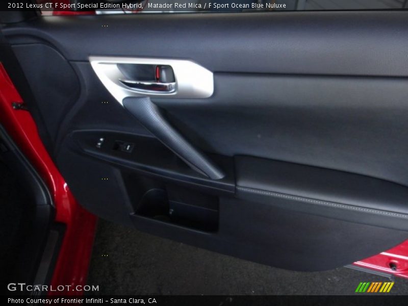 Matador Red Mica / F Sport Ocean Blue Nuluxe 2012 Lexus CT F Sport Special Edition Hybrid