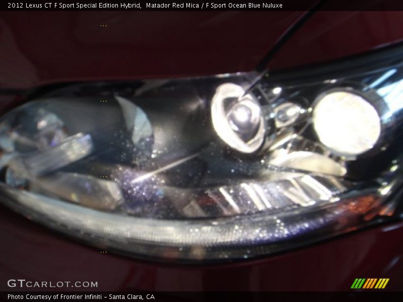 Matador Red Mica / F Sport Ocean Blue Nuluxe 2012 Lexus CT F Sport Special Edition Hybrid