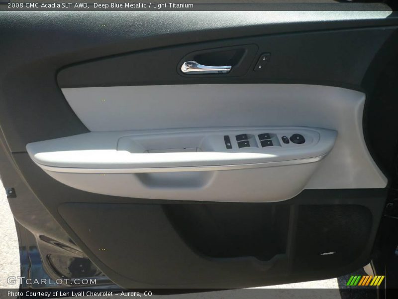 Deep Blue Metallic / Light Titanium 2008 GMC Acadia SLT AWD