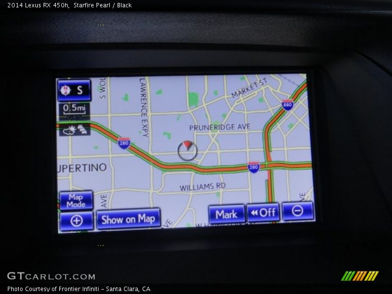 Starfire Pearl / Black 2014 Lexus RX 450h