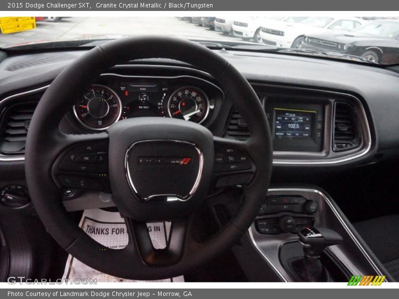Granite Crystal Metallic / Black/Tungsten 2015 Dodge Challenger SXT