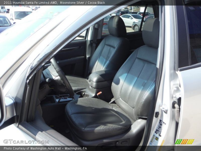 Moonstone Silver / Cocoa Black 2011 Hyundai Santa Fe Limited AWD