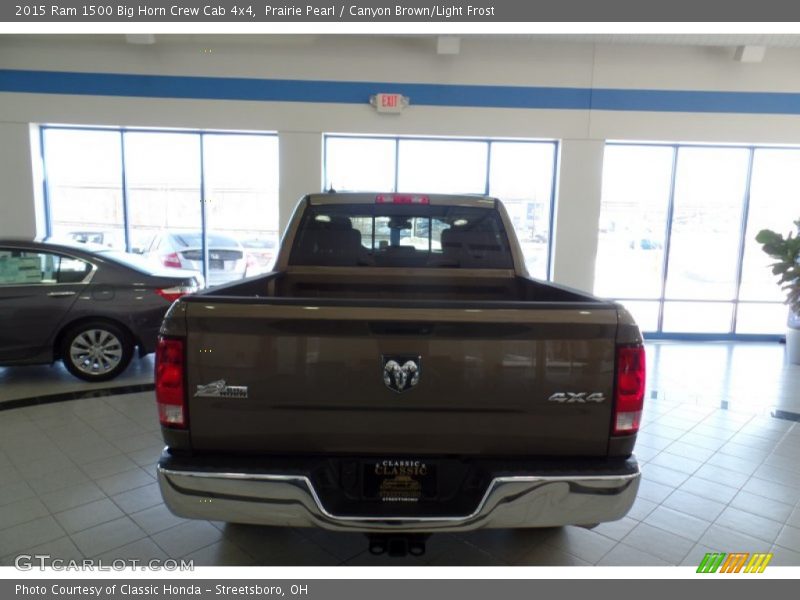 Prairie Pearl / Canyon Brown/Light Frost 2015 Ram 1500 Big Horn Crew Cab 4x4