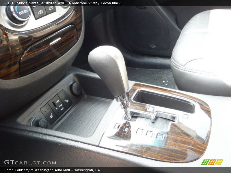 Moonstone Silver / Cocoa Black 2011 Hyundai Santa Fe Limited AWD