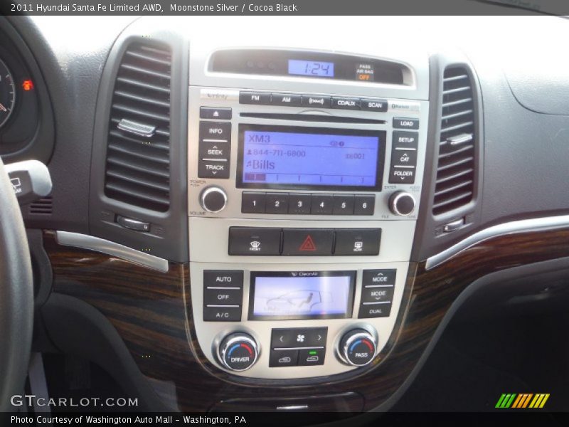 Moonstone Silver / Cocoa Black 2011 Hyundai Santa Fe Limited AWD