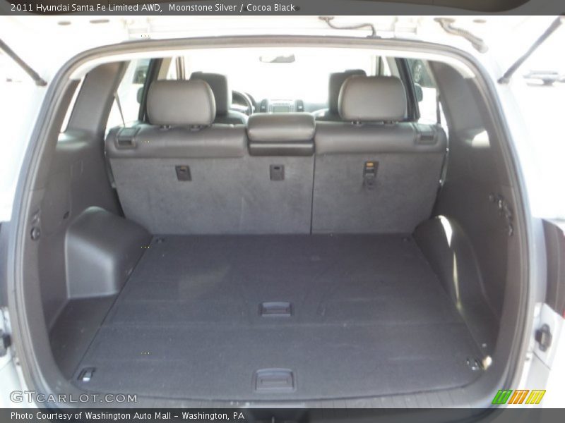 Moonstone Silver / Cocoa Black 2011 Hyundai Santa Fe Limited AWD