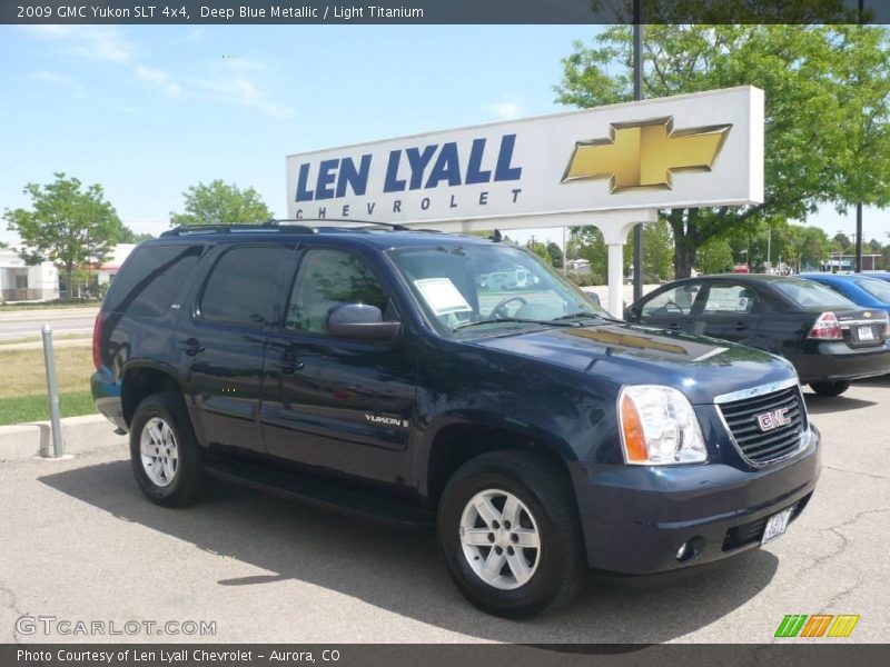 Deep Blue Metallic / Light Titanium 2009 GMC Yukon SLT 4x4
