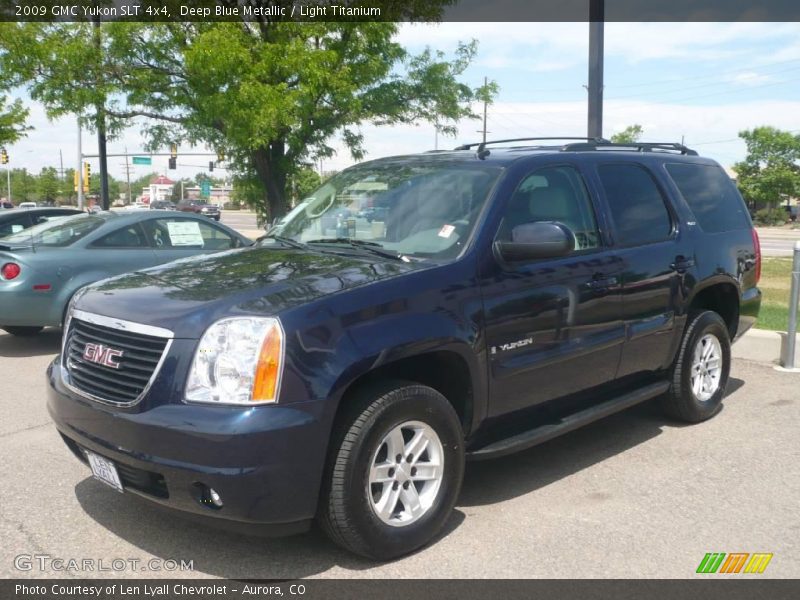 Deep Blue Metallic / Light Titanium 2009 GMC Yukon SLT 4x4