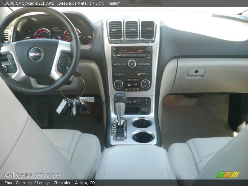 Deep Blue Metallic / Light Titanium 2008 GMC Acadia SLT AWD