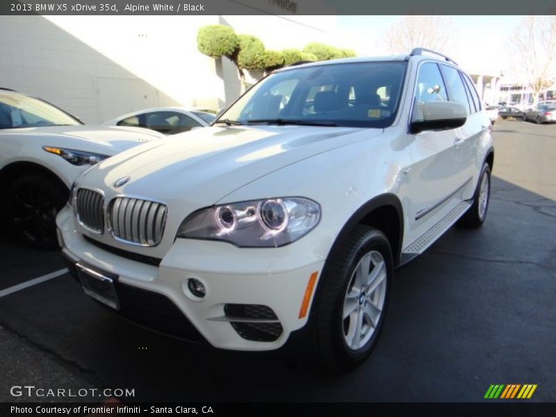 Alpine White / Black 2013 BMW X5 xDrive 35d