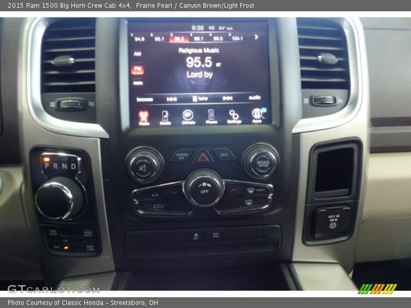 Prairie Pearl / Canyon Brown/Light Frost 2015 Ram 1500 Big Horn Crew Cab 4x4