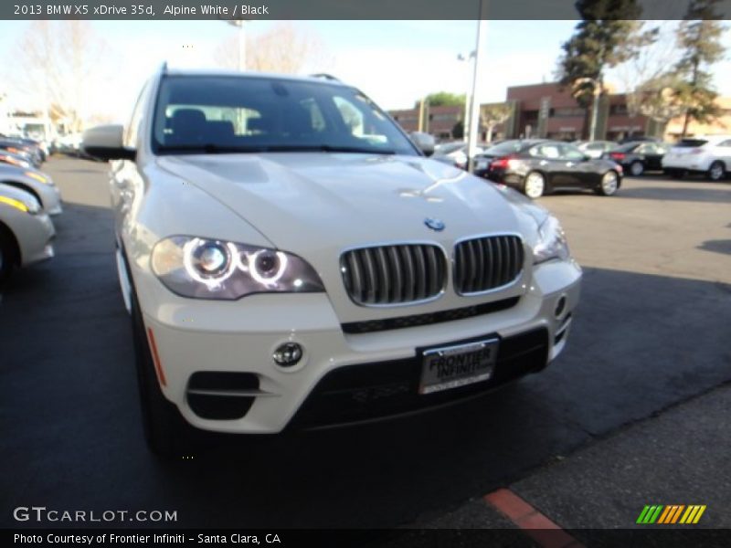 Alpine White / Black 2013 BMW X5 xDrive 35d