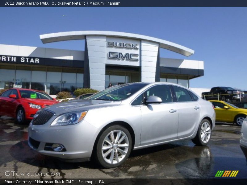 Quicksilver Metallic / Medium Titanium 2012 Buick Verano FWD