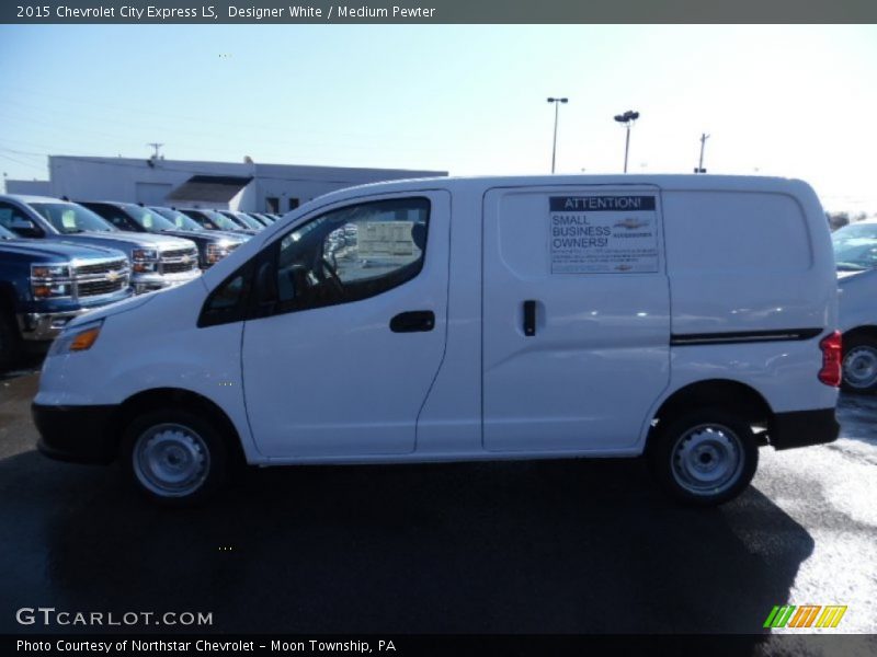 Designer White / Medium Pewter 2015 Chevrolet City Express LS