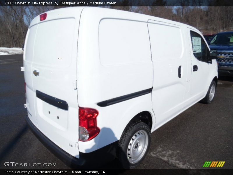Designer White / Medium Pewter 2015 Chevrolet City Express LS