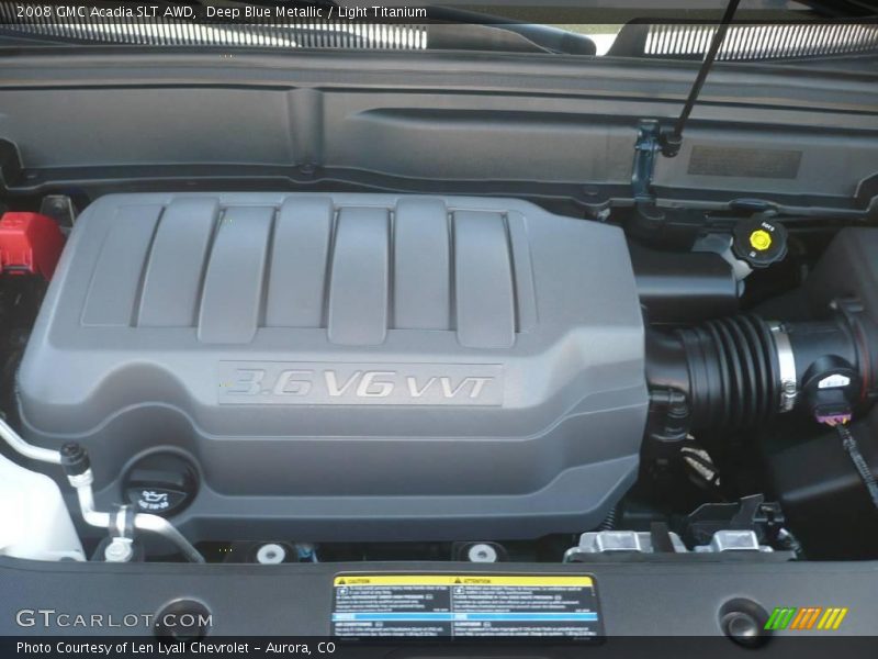 Deep Blue Metallic / Light Titanium 2008 GMC Acadia SLT AWD
