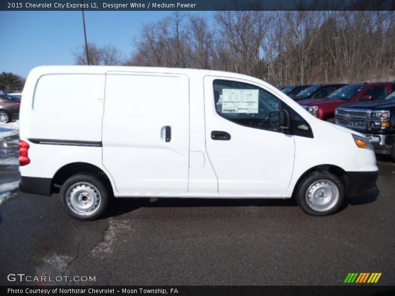 Designer White / Medium Pewter 2015 Chevrolet City Express LS