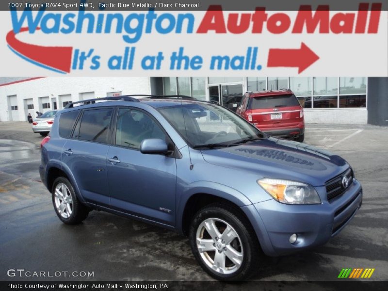 Pacific Blue Metallic / Dark Charcoal 2007 Toyota RAV4 Sport 4WD