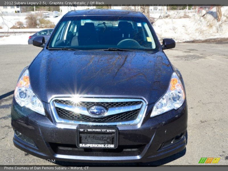 Graphite Gray Metallic / Off Black 2012 Subaru Legacy 2.5i