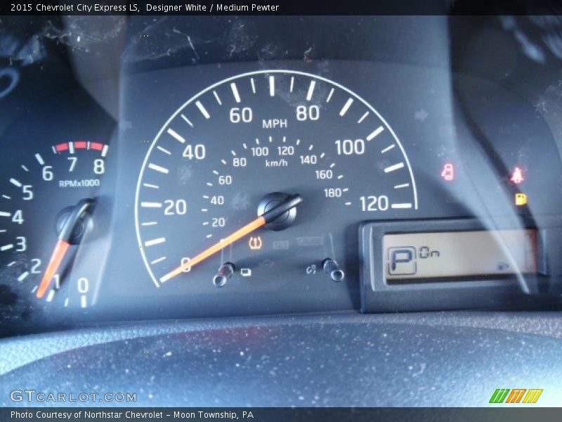 Designer White / Medium Pewter 2015 Chevrolet City Express LS