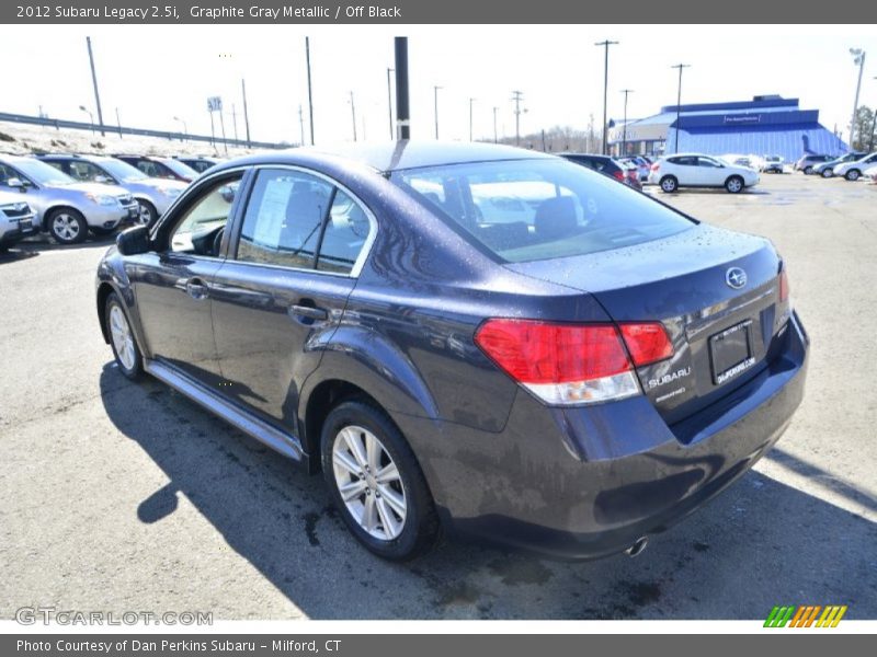 Graphite Gray Metallic / Off Black 2012 Subaru Legacy 2.5i