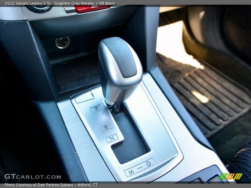 Graphite Gray Metallic / Off Black 2012 Subaru Legacy 2.5i