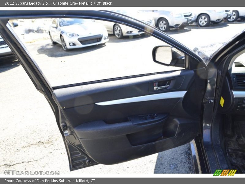 Graphite Gray Metallic / Off Black 2012 Subaru Legacy 2.5i