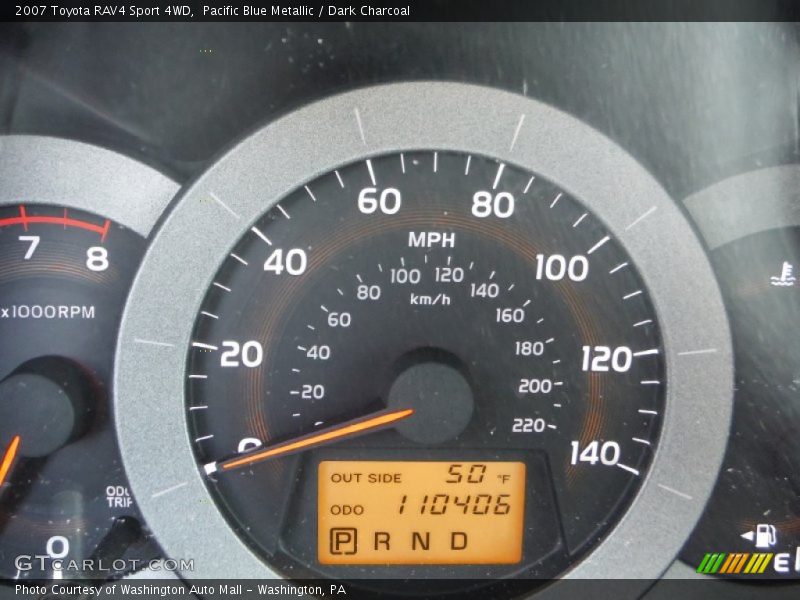 Pacific Blue Metallic / Dark Charcoal 2007 Toyota RAV4 Sport 4WD