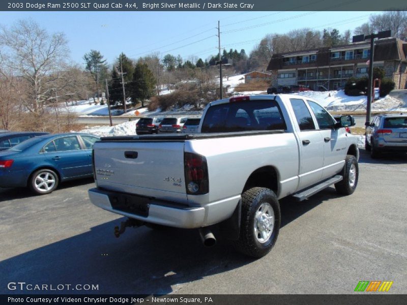 Bright Silver Metallic / Dark Slate Gray 2003 Dodge Ram 2500 SLT Quad Cab 4x4