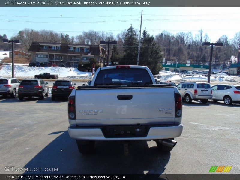Bright Silver Metallic / Dark Slate Gray 2003 Dodge Ram 2500 SLT Quad Cab 4x4
