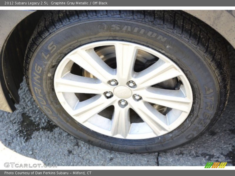 Graphite Gray Metallic / Off Black 2012 Subaru Legacy 2.5i