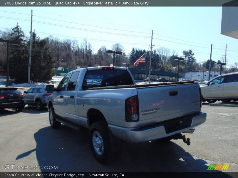 Bright Silver Metallic / Dark Slate Gray 2003 Dodge Ram 2500 SLT Quad Cab 4x4