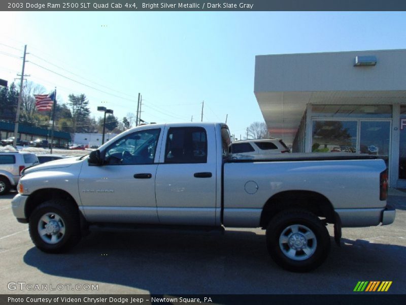 Bright Silver Metallic / Dark Slate Gray 2003 Dodge Ram 2500 SLT Quad Cab 4x4