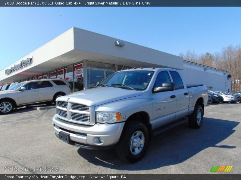 Bright Silver Metallic / Dark Slate Gray 2003 Dodge Ram 2500 SLT Quad Cab 4x4