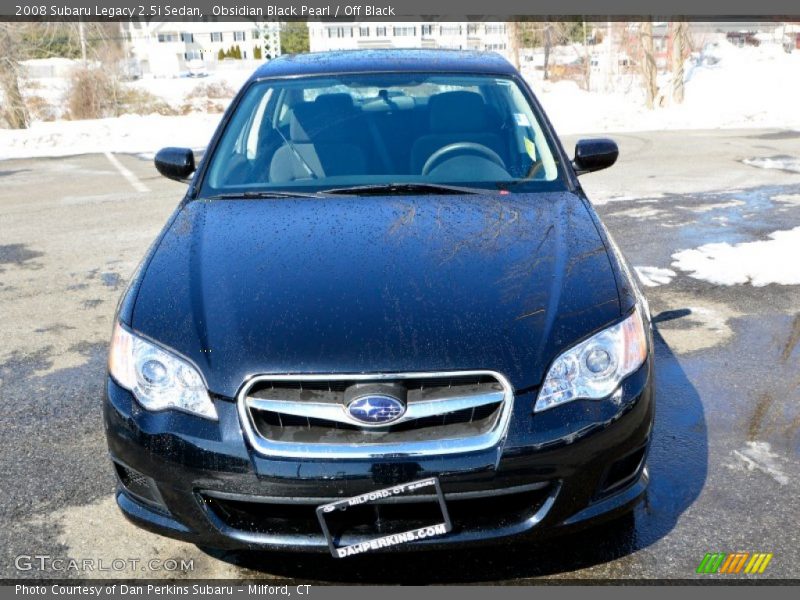 Obsidian Black Pearl / Off Black 2008 Subaru Legacy 2.5i Sedan