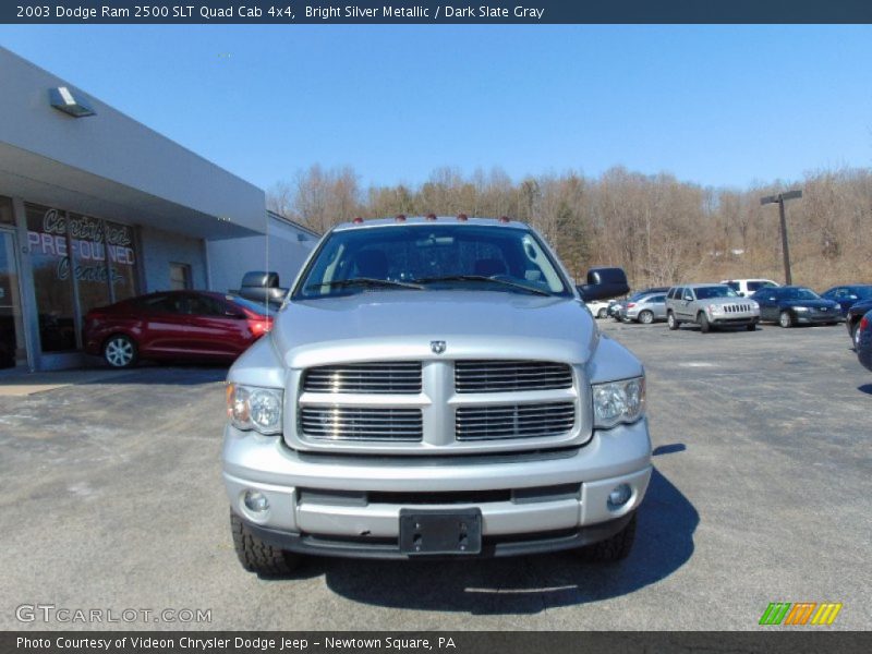 Bright Silver Metallic / Dark Slate Gray 2003 Dodge Ram 2500 SLT Quad Cab 4x4