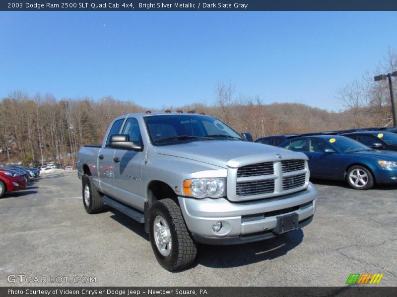 Bright Silver Metallic / Dark Slate Gray 2003 Dodge Ram 2500 SLT Quad Cab 4x4