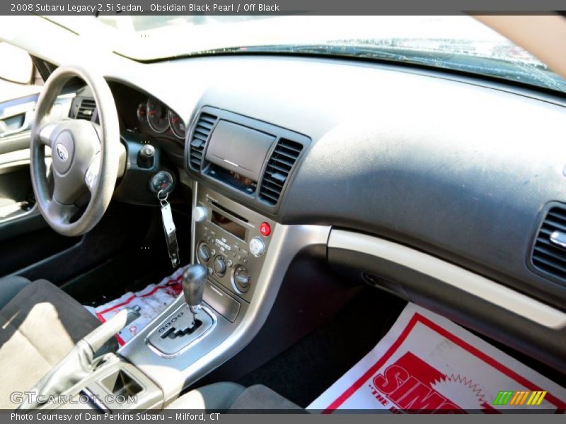 Obsidian Black Pearl / Off Black 2008 Subaru Legacy 2.5i Sedan