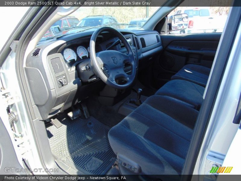 Bright Silver Metallic / Dark Slate Gray 2003 Dodge Ram 2500 SLT Quad Cab 4x4