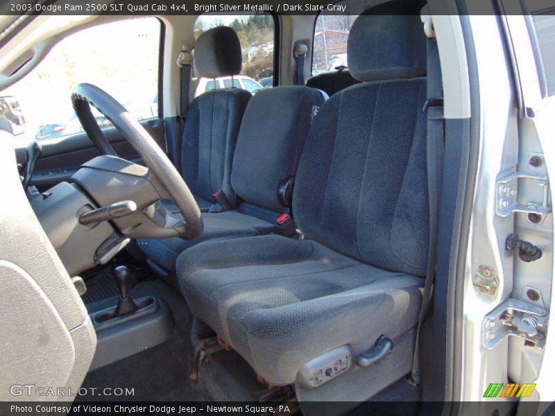 Bright Silver Metallic / Dark Slate Gray 2003 Dodge Ram 2500 SLT Quad Cab 4x4