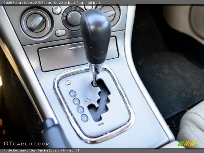 Obsidian Black Pearl / Off Black 2008 Subaru Legacy 2.5i Sedan