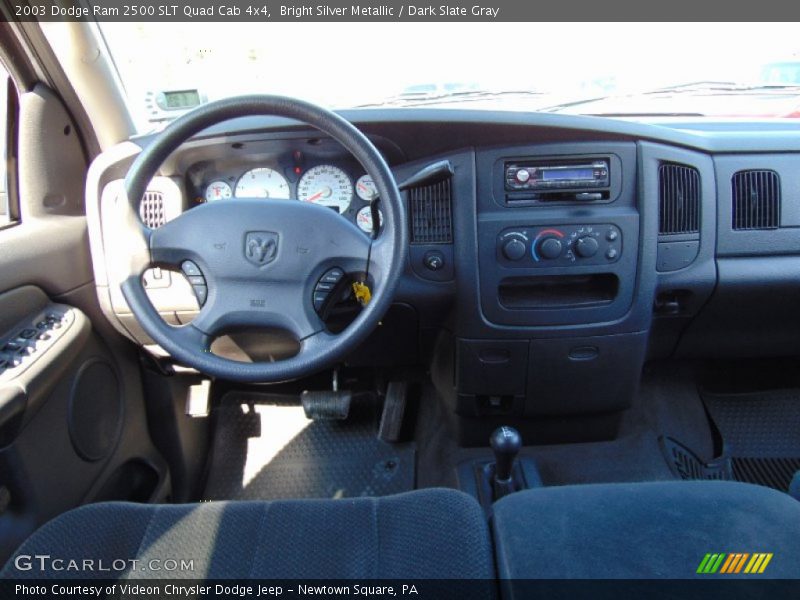 Bright Silver Metallic / Dark Slate Gray 2003 Dodge Ram 2500 SLT Quad Cab 4x4