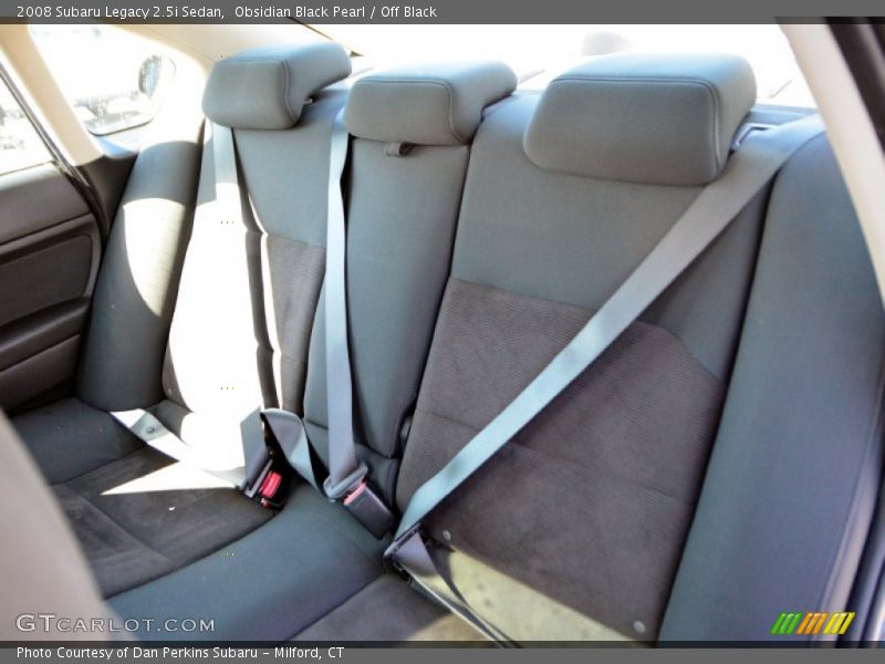 Obsidian Black Pearl / Off Black 2008 Subaru Legacy 2.5i Sedan