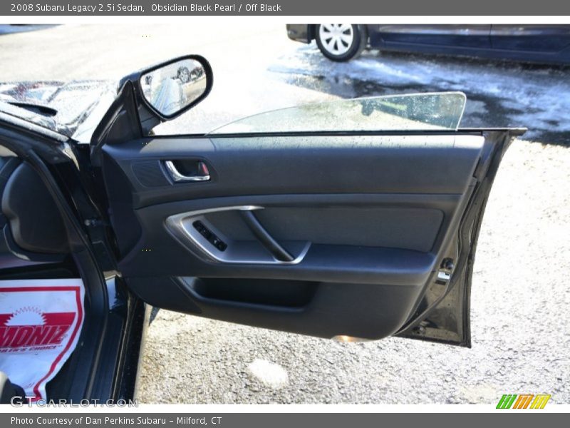 Obsidian Black Pearl / Off Black 2008 Subaru Legacy 2.5i Sedan