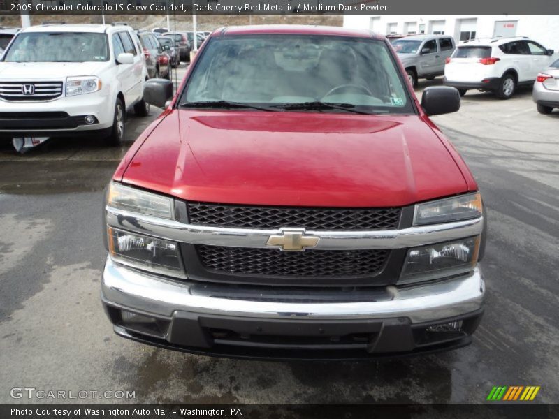 Dark Cherry Red Metallic / Medium Dark Pewter 2005 Chevrolet Colorado LS Crew Cab 4x4