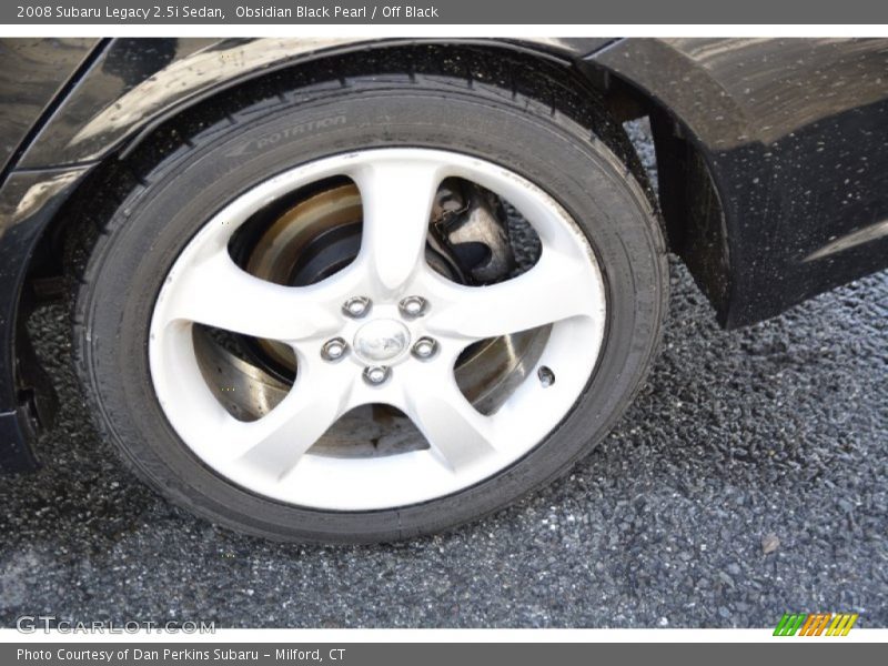 Obsidian Black Pearl / Off Black 2008 Subaru Legacy 2.5i Sedan