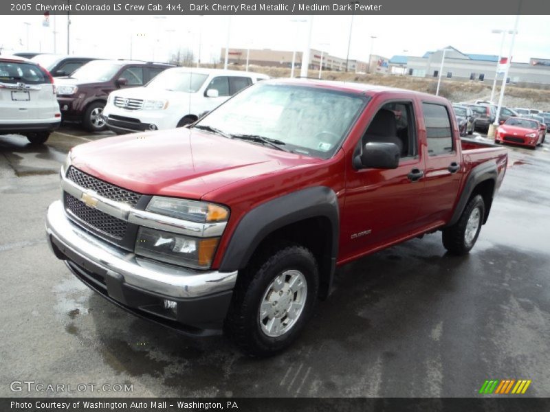 Dark Cherry Red Metallic / Medium Dark Pewter 2005 Chevrolet Colorado LS Crew Cab 4x4